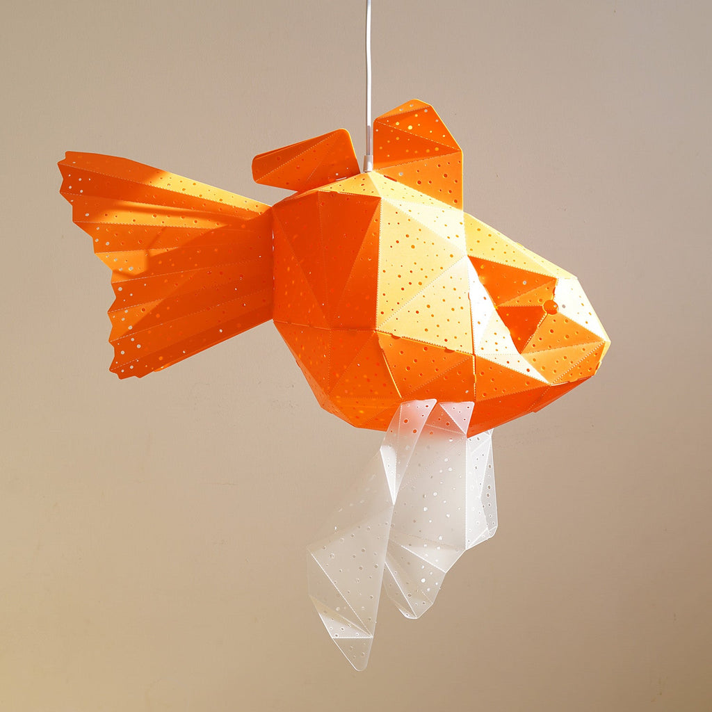 Vivid Goldfish Lamp: Nautical Hanging Light & Ceiling Lamp - Goldfish Desk Lamp Led