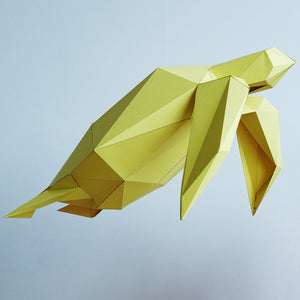 Sea Turtle PDF Templates - Pendant Paper Sculpture For Kids’ Room - VASILI LIGHTS