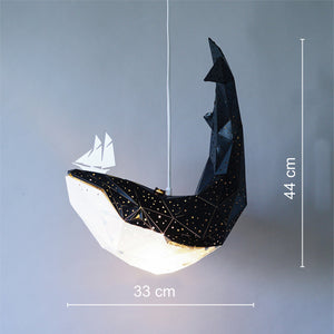 Baby Whale Light for Nursery and Children's Room - CHILDREN'S LAMPS & DIY PAPER LIGHTS