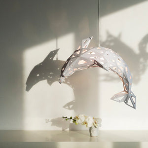 Dolphin Lampshade - 3D Paper Lamp for Your Home - Nursery, Kids' Room and Bedroom - VASILI LIGHTS