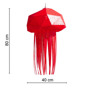 Dimensions of the mesmerizing Nautical Ceiling Lamp shaped as Jellyfish.
