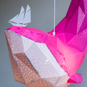 Pink Whale Lamp - VASILI LIGHTS