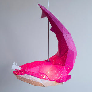 Pink Whale Lamp - VASILI LIGHTS