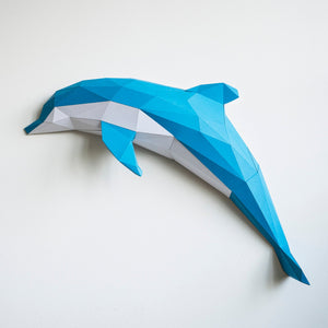 Wall Art for Kids' Room: Flip the Dolphin Sculpture's PDF Templates - VASILI LIGHTS